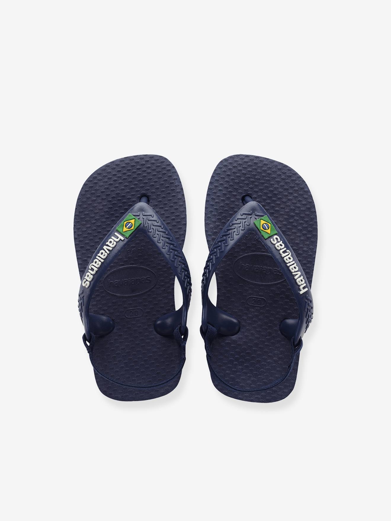 Tongs Baby Brasil Logo II HAVAIANAS marine
