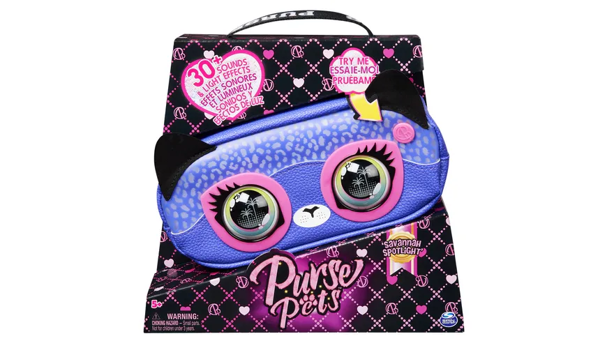 Spin Master Purse Pets Savannah Spotlight Gepard Bauchtasche