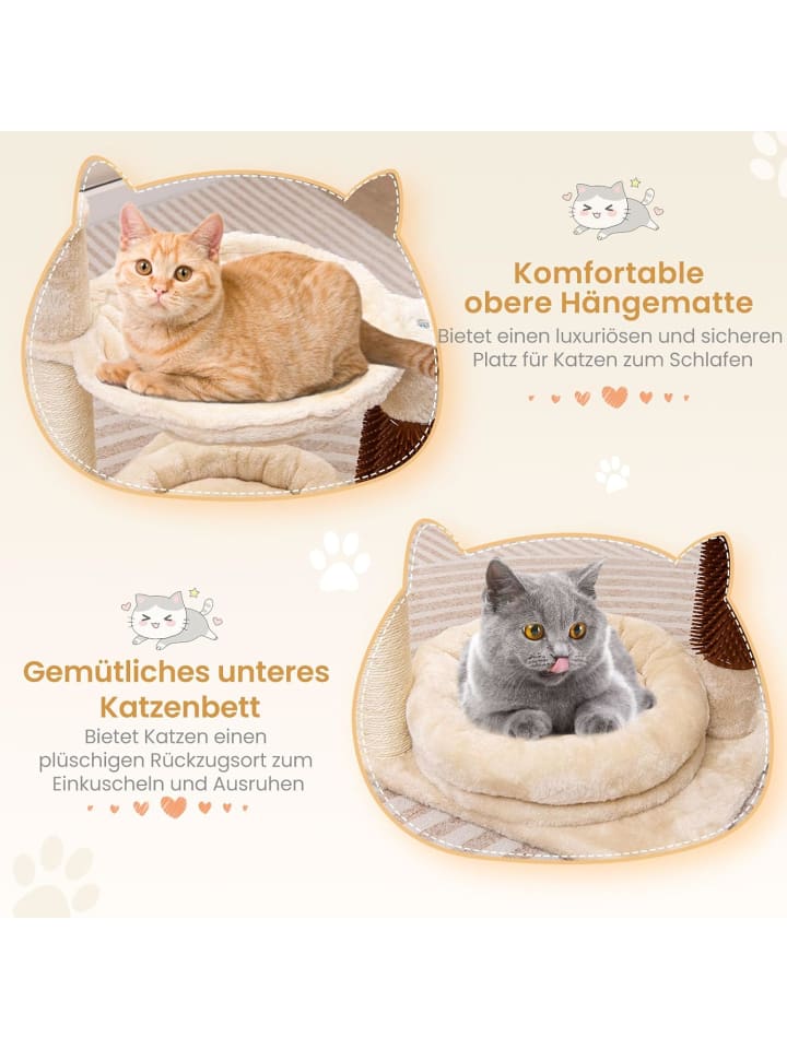 COSTWAY Kratzbaum Klein 40x30x72cm in Beige günstig kaufen onesize