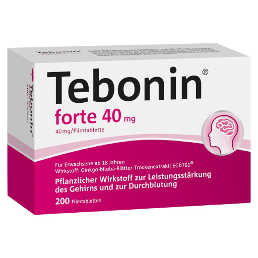 TEBONIN forte 40 mg Filmtabletten  200 St  Filmtabletten