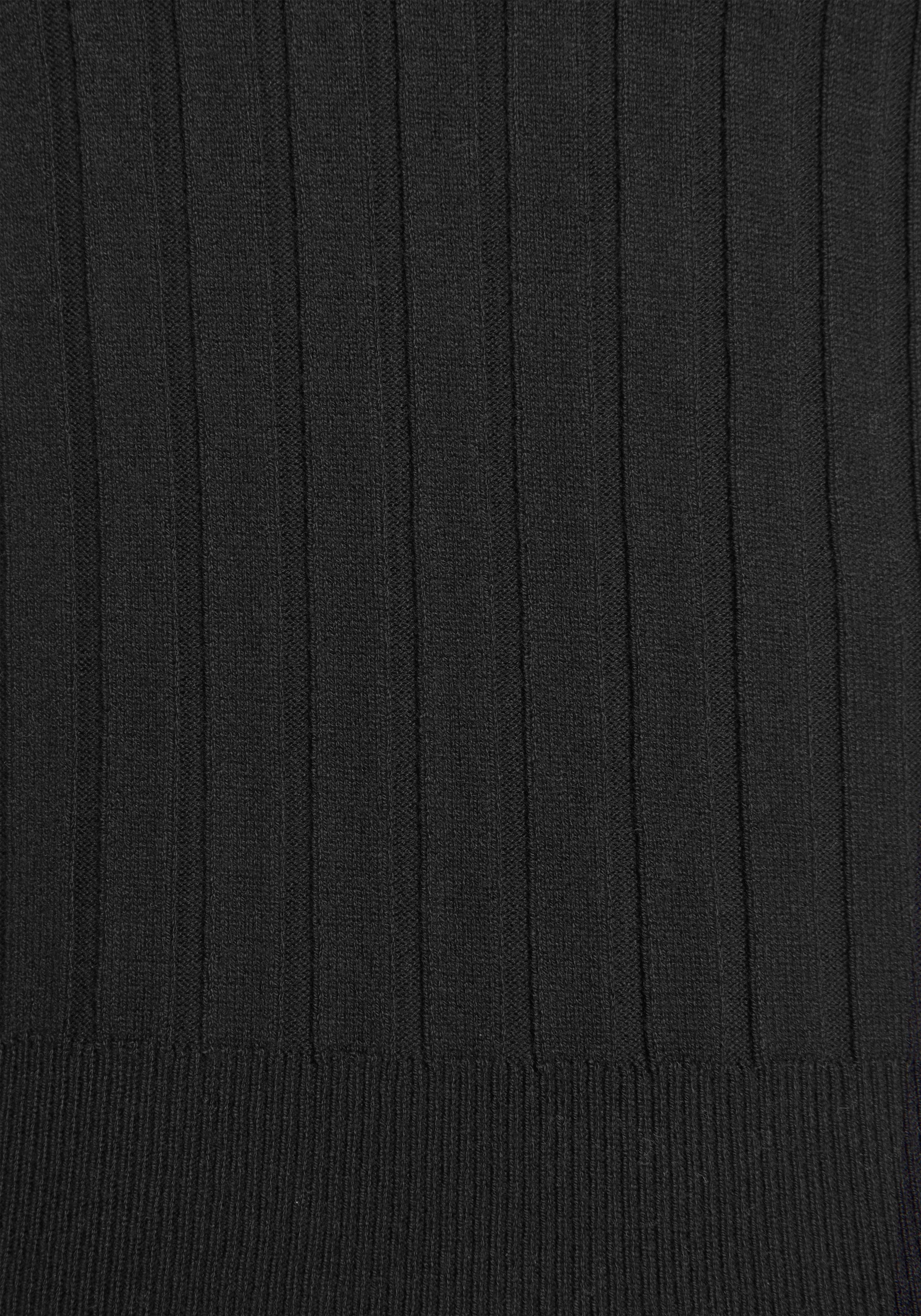 LASCANA Rollkragenpullover aus weichem Rippstrick