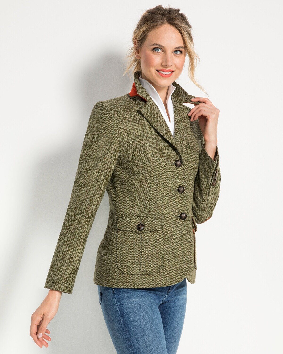 Highmoor Jackenblazer Fischgrat-Tweedblazer