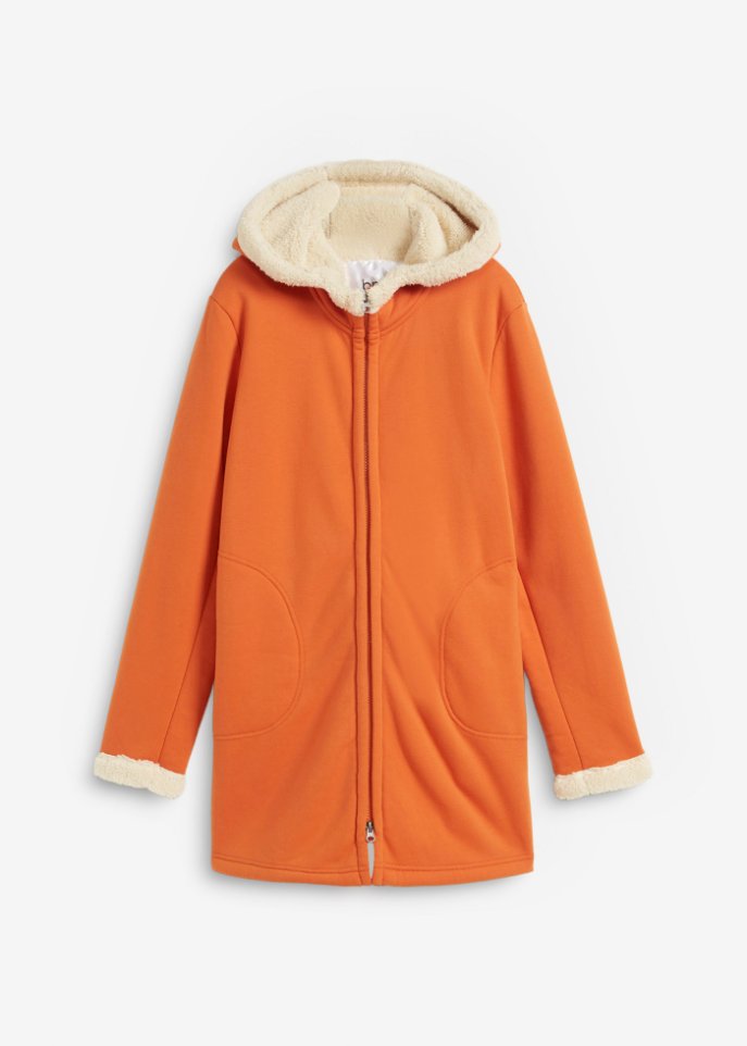 Sweatjacke mit Teddyfell