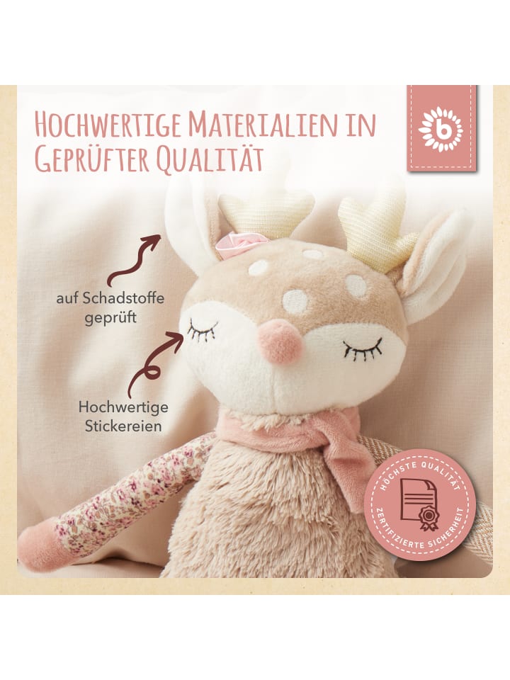 Bieco Spielwaren Kuscheltier Großes Reh - ab Geburt in Beige günstig kaufen onesize