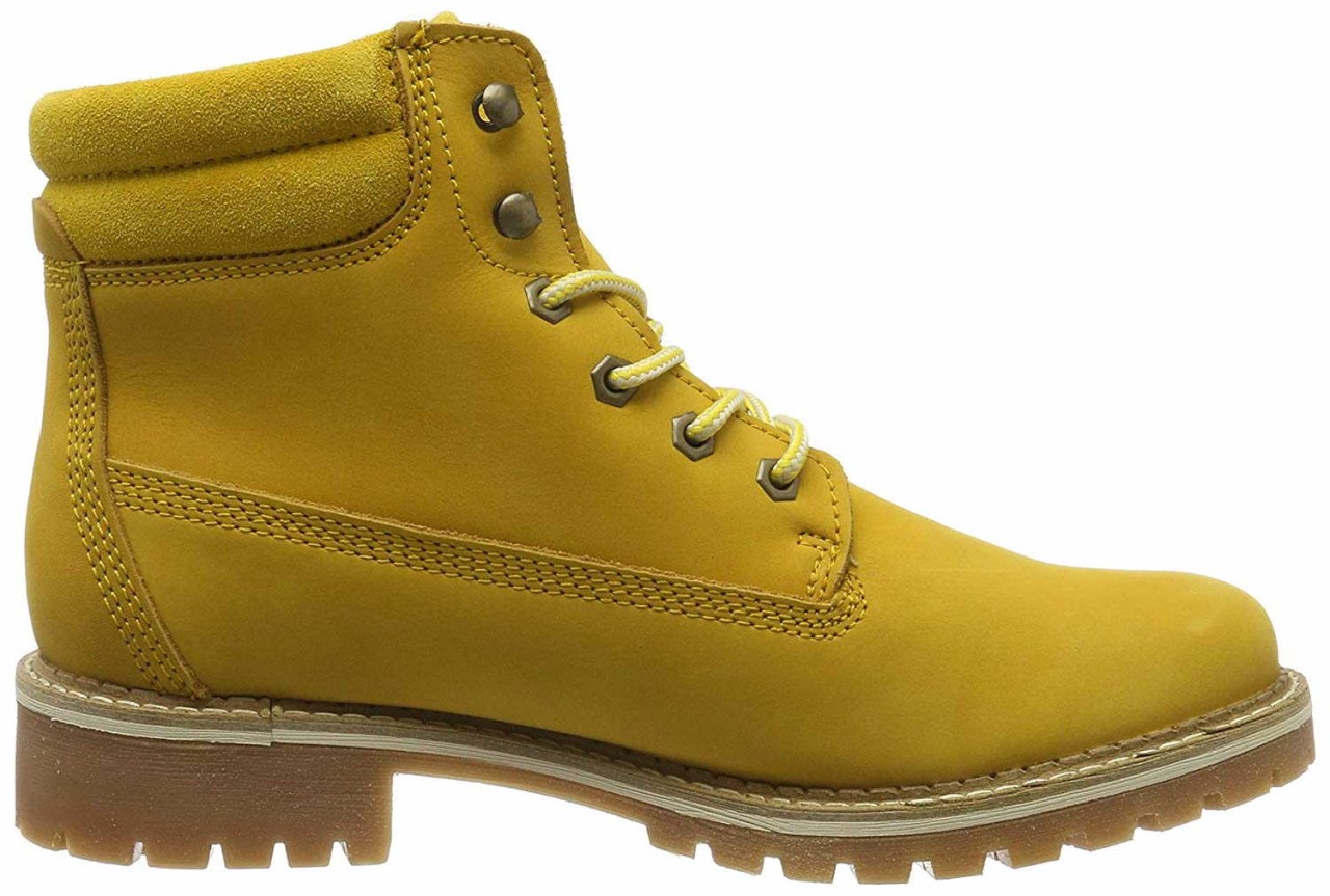 TAMARIS Schnür-Stiefeletten gelb
