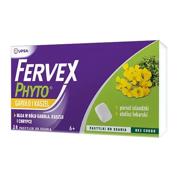 Παστίλιες Fervex Phyto για το λαιμό και τον βήχα