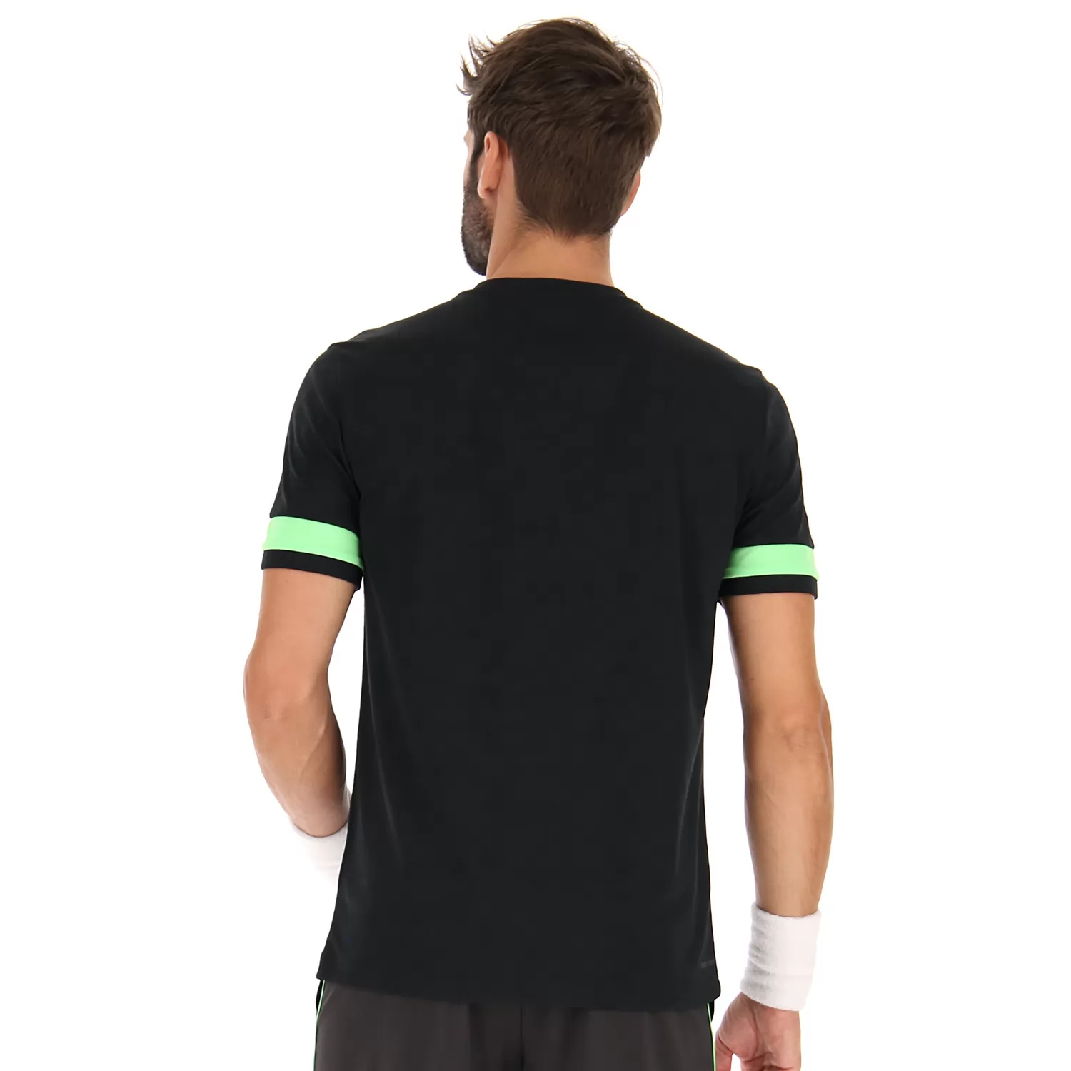 SUPERRAPIDA V-T-SHIRT HELT SVART/GRÖNT APPLE NEO