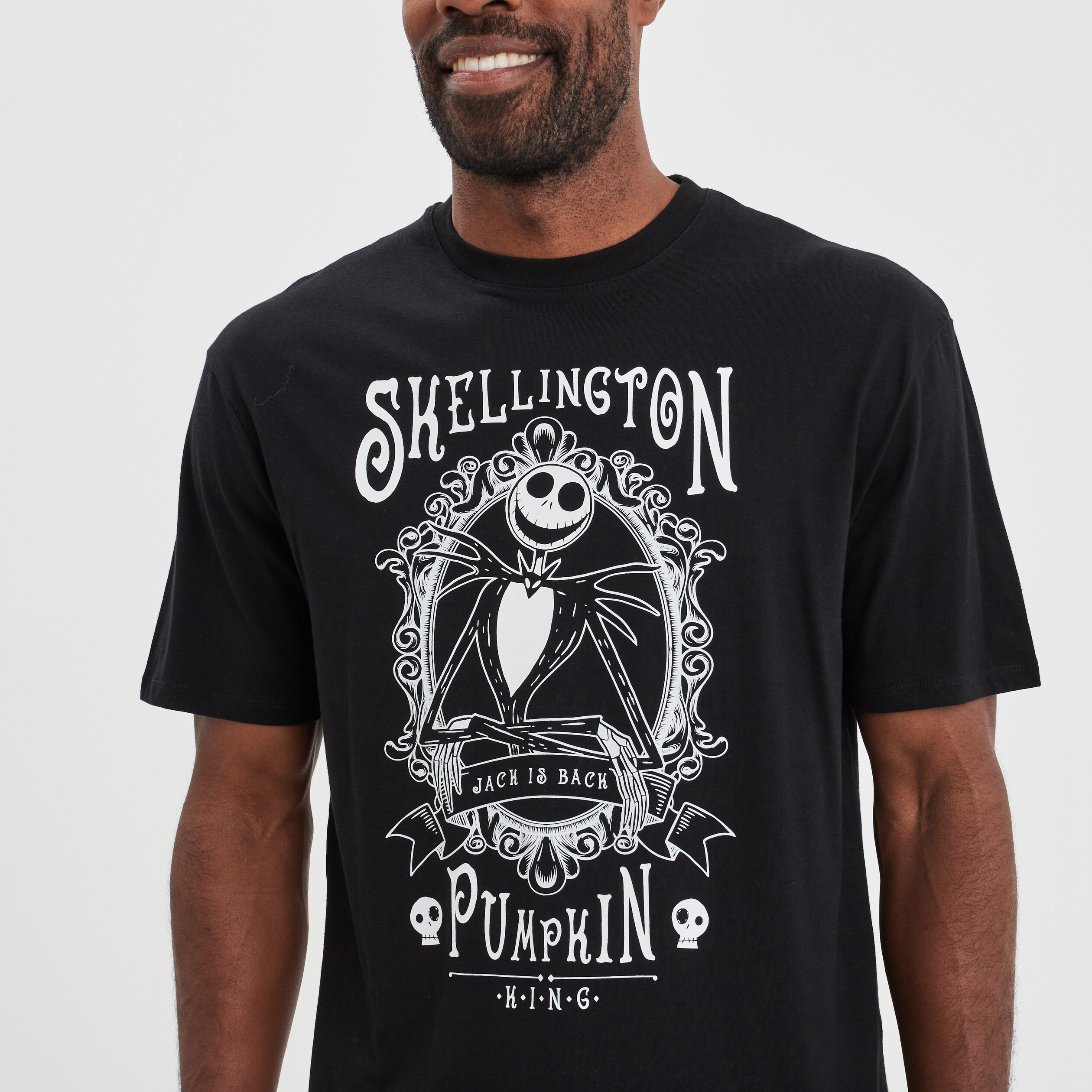 T-shirt Étrange Noël de Monsieur Jack noir homme | La Halle