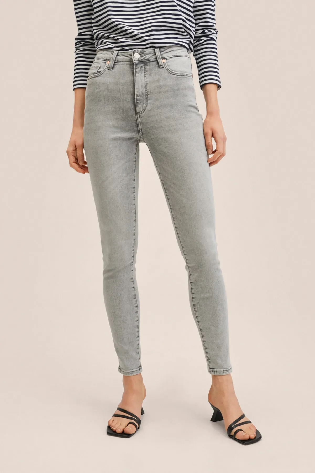 MANGO  Jeans - Grau - Skinny