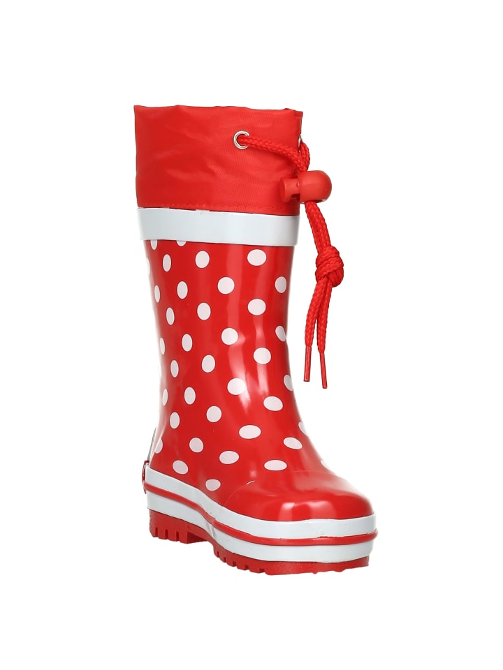 Playshoes Gummistiefel Punkte in Rot günstig kaufen