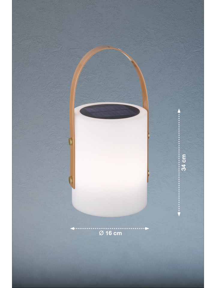 FHL easy  Solar-Tischleuchte Bari in weiß - (H) 34 cm x Ø 16 cm günstig kaufen onesize