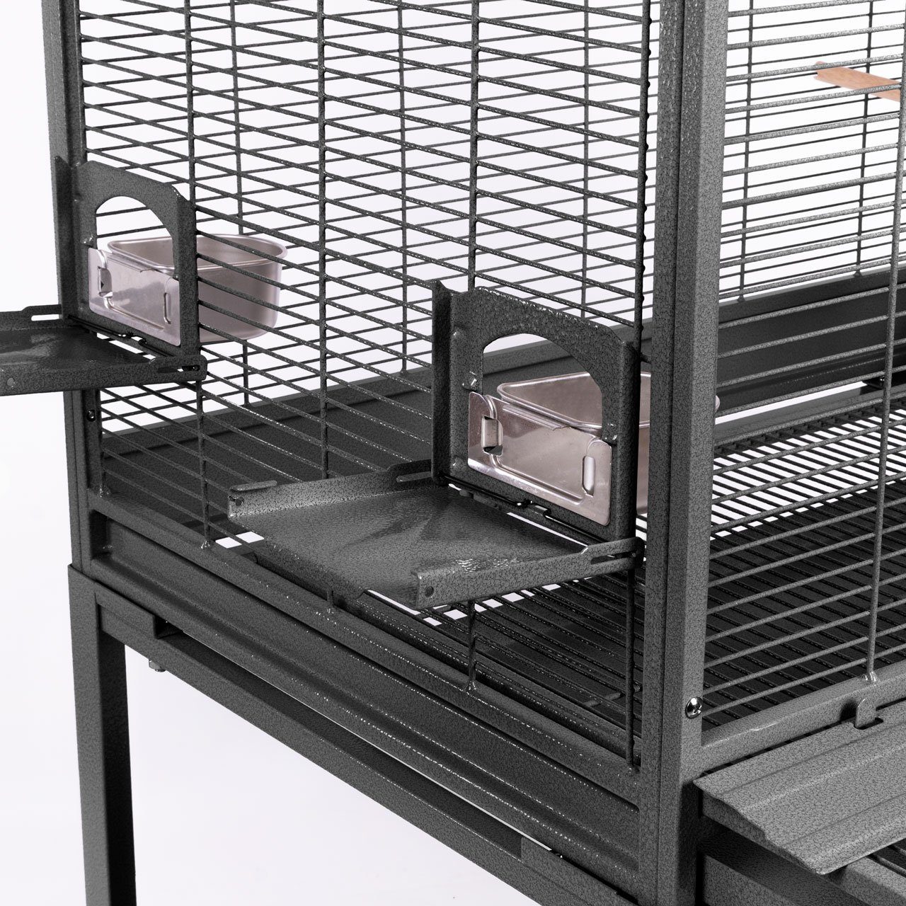 Montana Cages Vogelkäfig Madeira Single - Antik, Sittichkäfig, Käfig,Voliere, Vogelkäfig mit Anflugklappen
