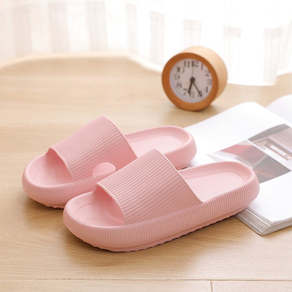 SOTOR Badeschuhe 4CM dicke Sohle weiche Hausschuhe Hausschuhe Badeschuh Geeignet für Bad, Schlafzimmer, Wohnzimmer, Strand, Freizeit.