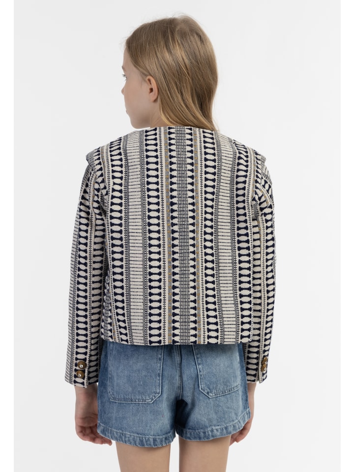 IZIA Blazerjacke in Dunkelmarine Wollweiss günstig kaufen