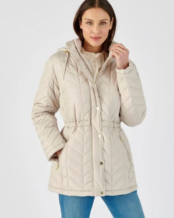 Parka matelassée zippée