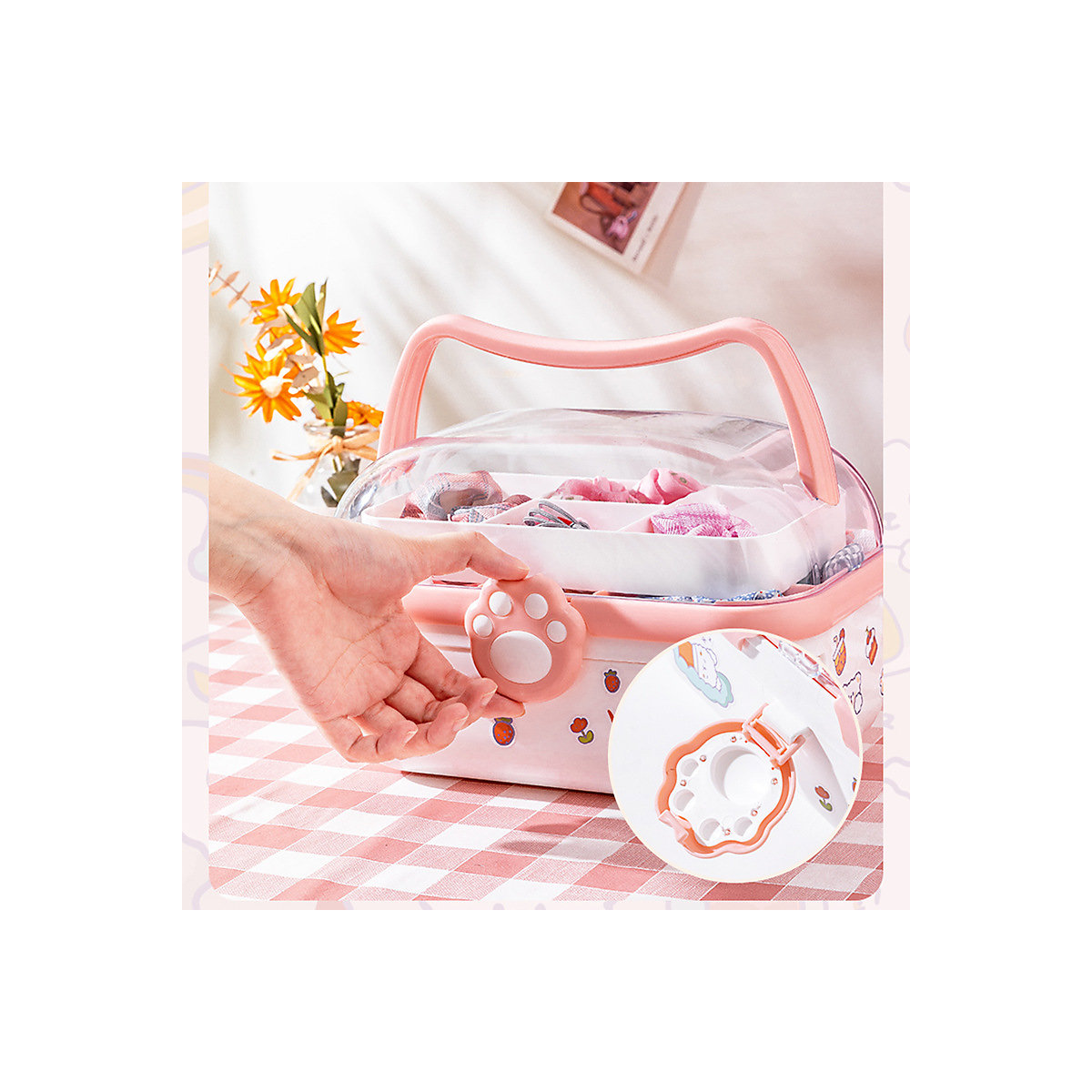 Aufbewahrungsbox für Kinderschmuck und Haarschmuck Aufbewahrungsbox für Kinderschmuck, Haarnadel, Haarnadel, Kopfschmuck