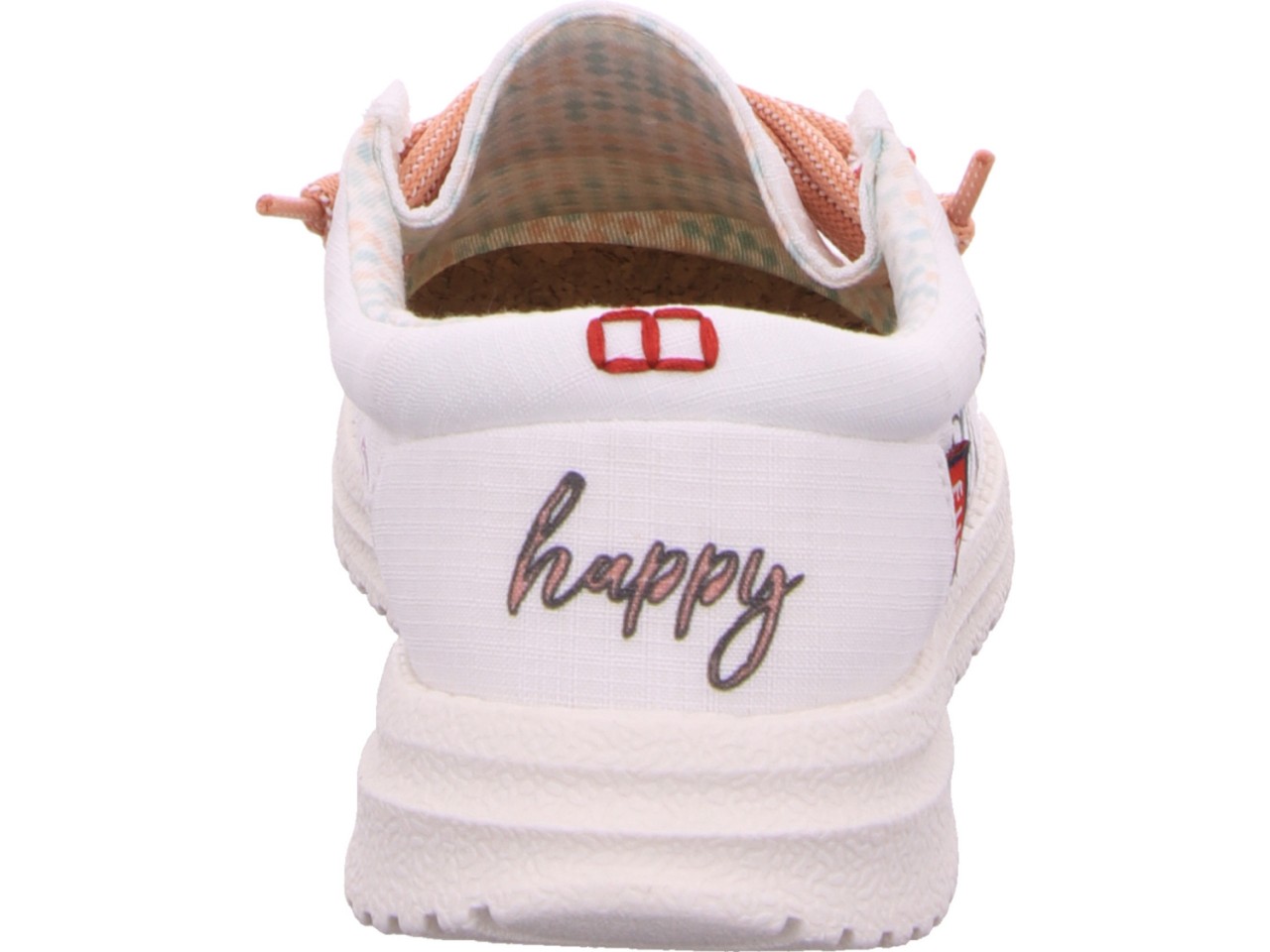 LAUFSTEG Sportliche Slipper weiss Emma grafiti peace love