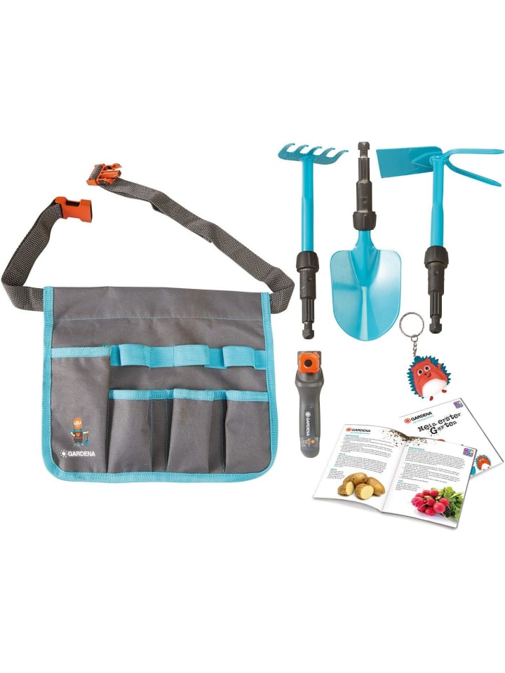 Happy People 16866 GARDENA Gürteltasche 7-teilig inkl. Schaufel, Rechen, Hacke in mehrfarbig günstig kaufen onesize