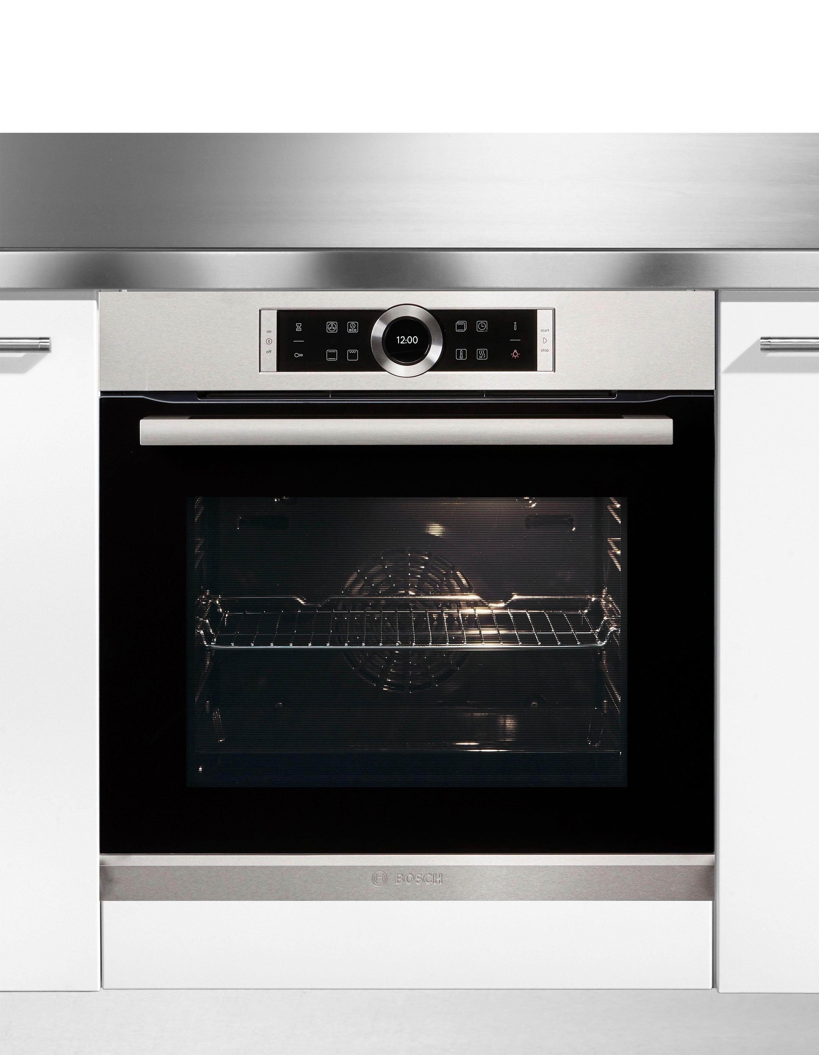 BOSCH Einbaubackofen 8 HBG632TS1, mit 3-fach-Teleskopauszug