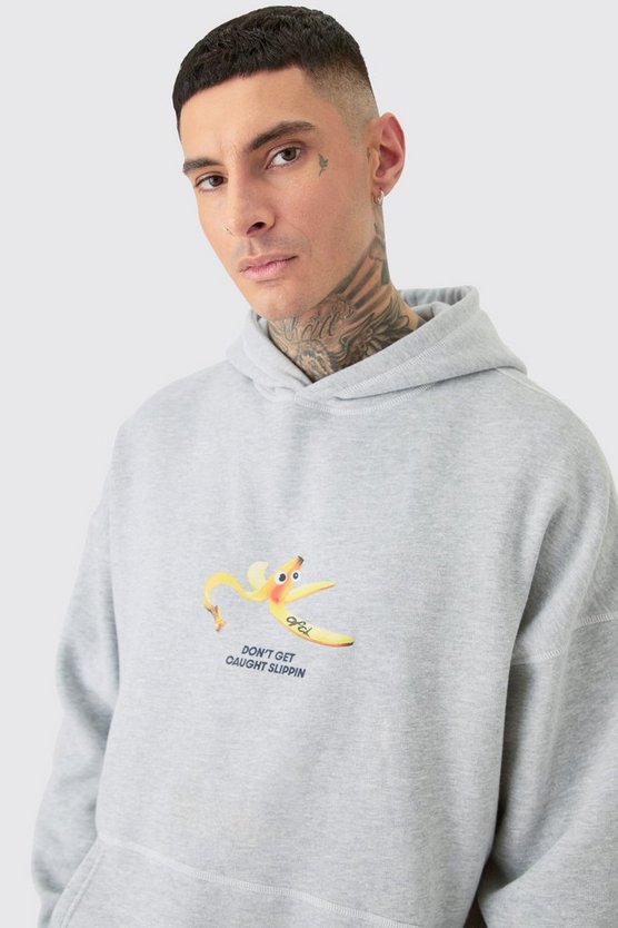Tall Oversize Plus Hoodie mit Print
