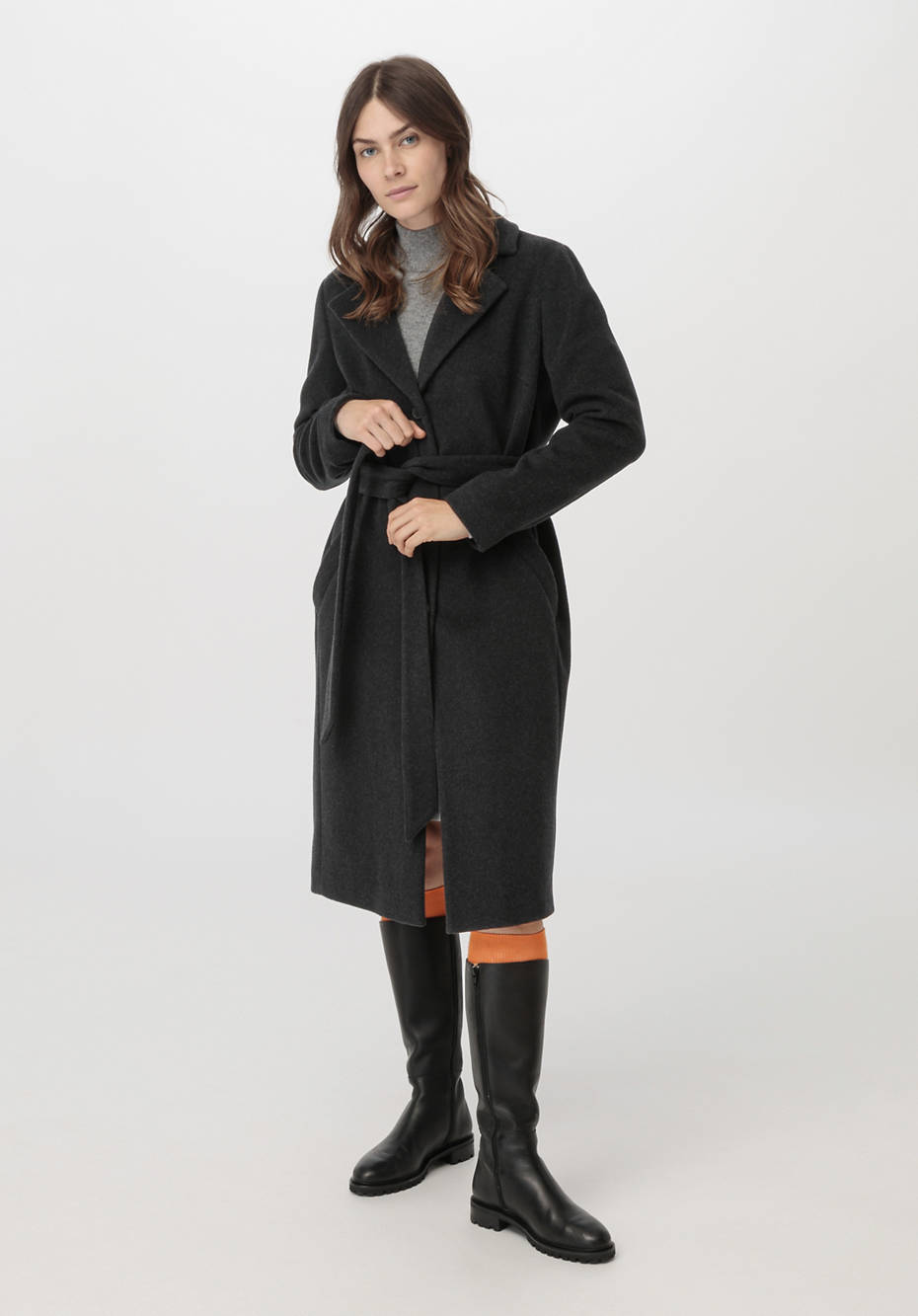 Mantel aus reiner Bio-Merinowolle