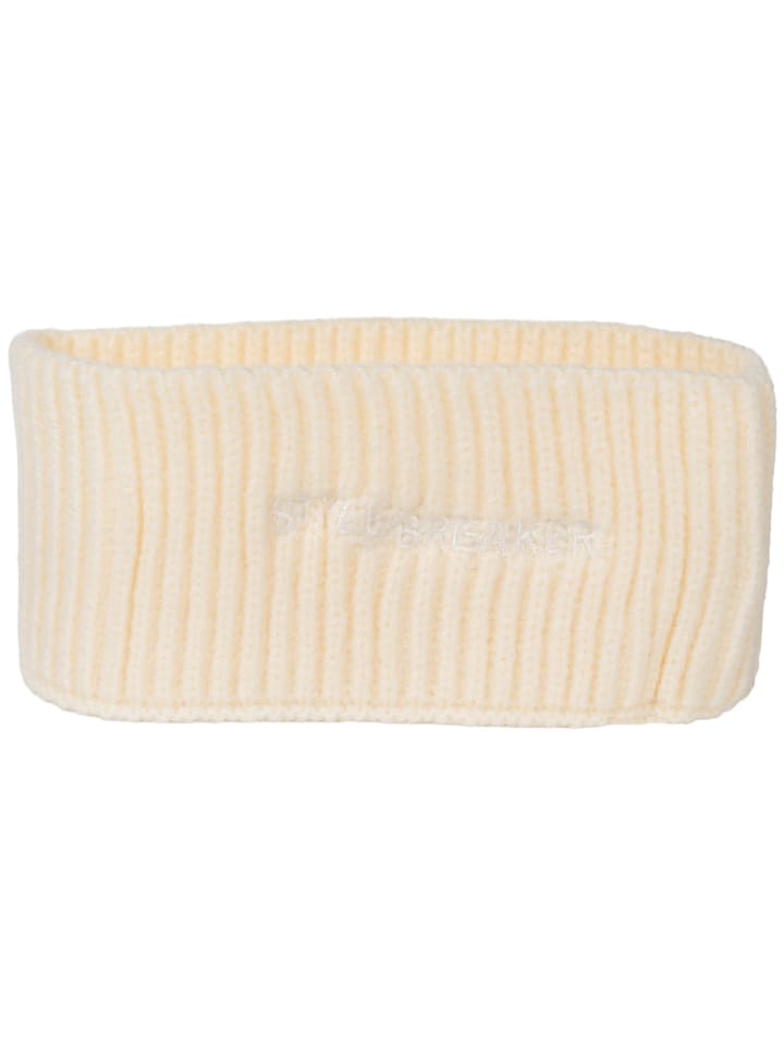 styleBREAKER Strick Stirnband mit Logo in Creme günstig kaufen onesize