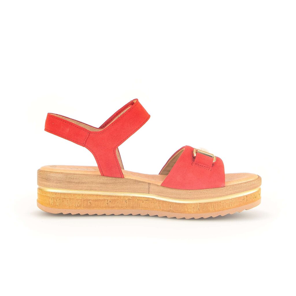 Gabor fashion Plateau Sandale rot