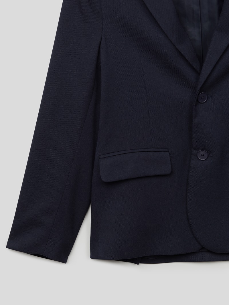 Blazer mit Reverskragen in marineblau