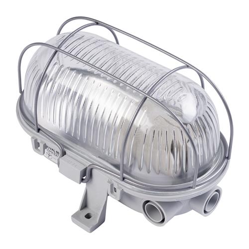 Eurolux 66.021.02 Φωτιστικό κατασκευής LED Bulleye 60-D - γκρι - E27 - πλαστικό περίβλημα με συρμάτινο κλωβό