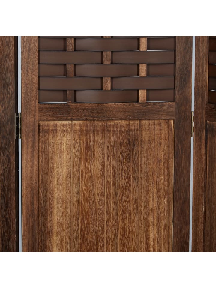Homestyle4u 3-tlg. Paravent in Dunkelbraun 120x170 günstig kaufen onesize
