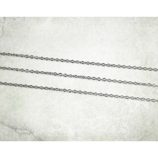 Silver Hobby Chain 2mm x 1,5mm (1 meter)