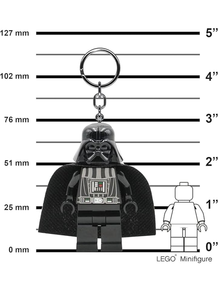 LEGO IQ Lego Star Wars Schlüsselanhänger mit LED-Taschenlampe in Schwarz günstig kaufen 76