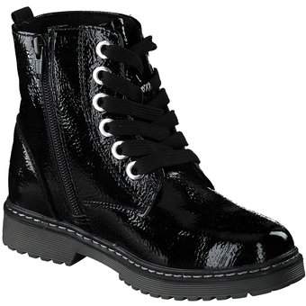 Tom Tailor Schnür Boots in schwarz