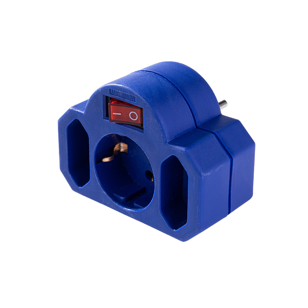 Powertec Electric Abschaltbarer Zwischenstecker - Blau