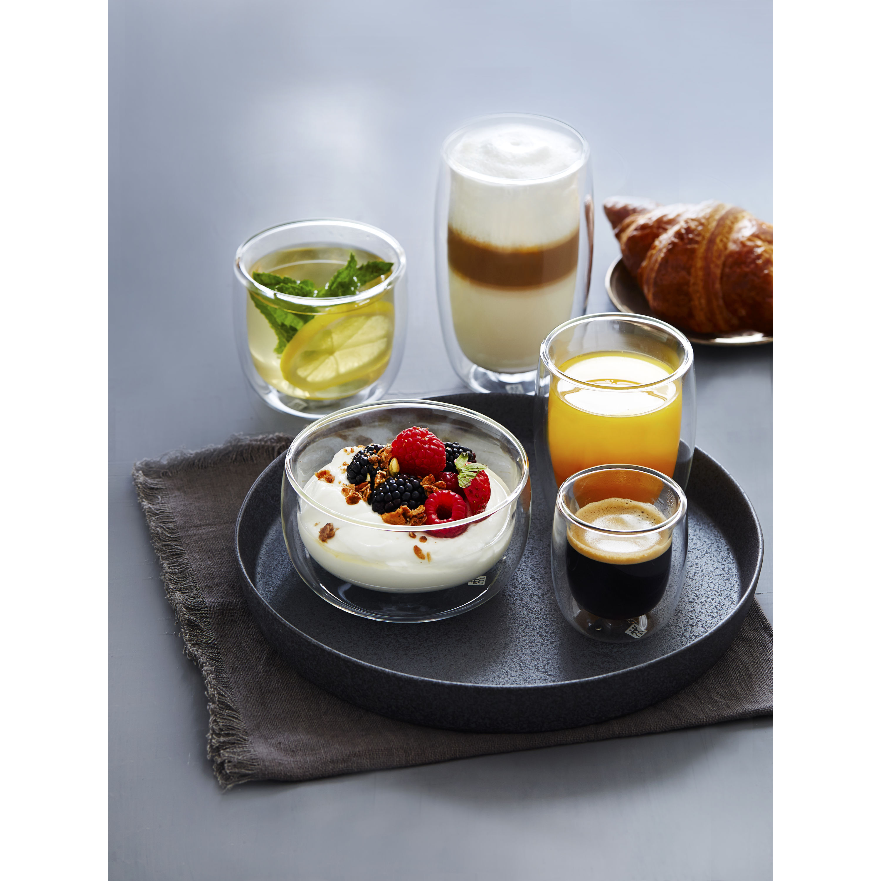 Doppelwandiges Glas, Dessert 280 ml / 2-tlg