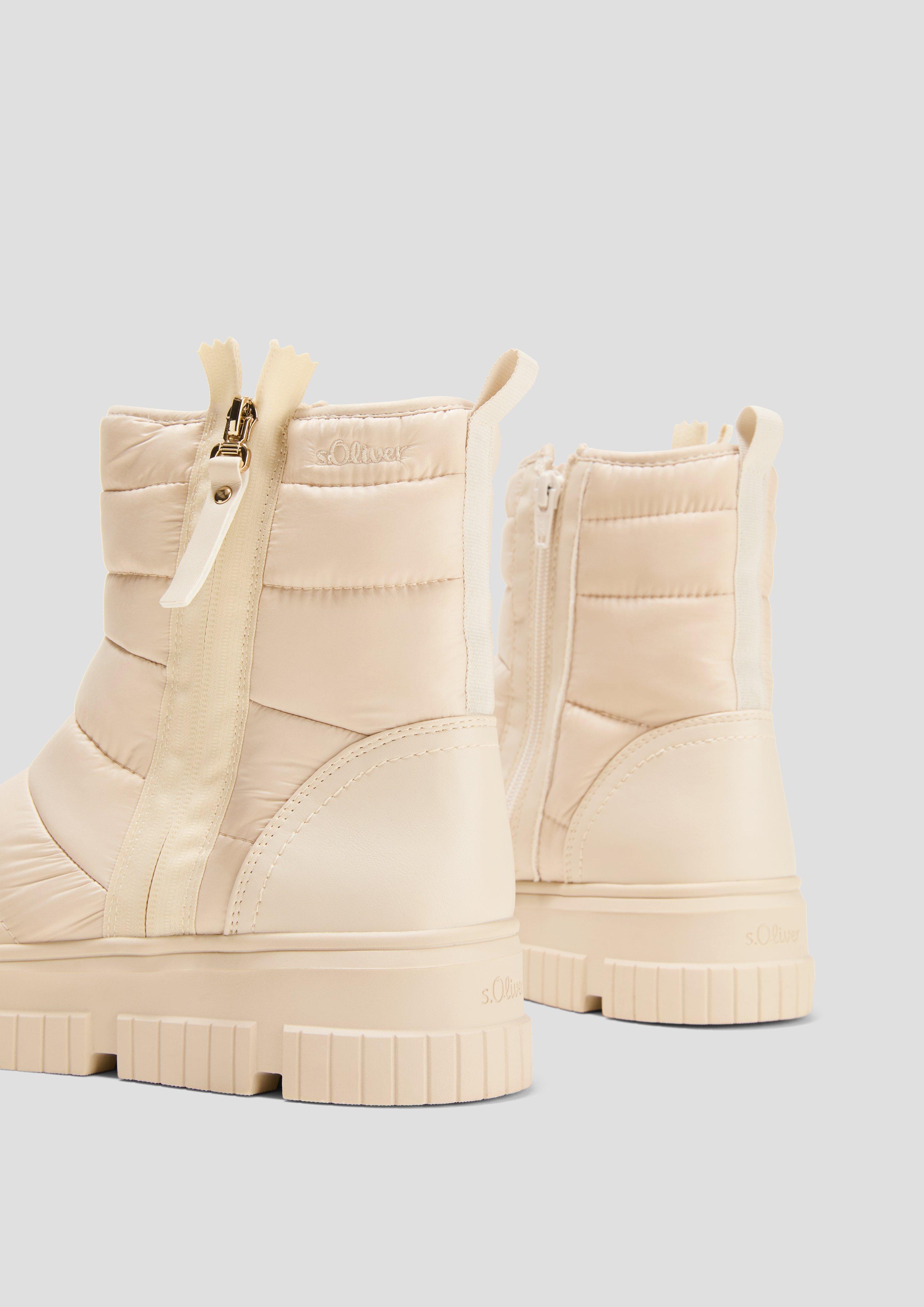 Gesteppter Stiefel mir Reißverschluss  6008576-462