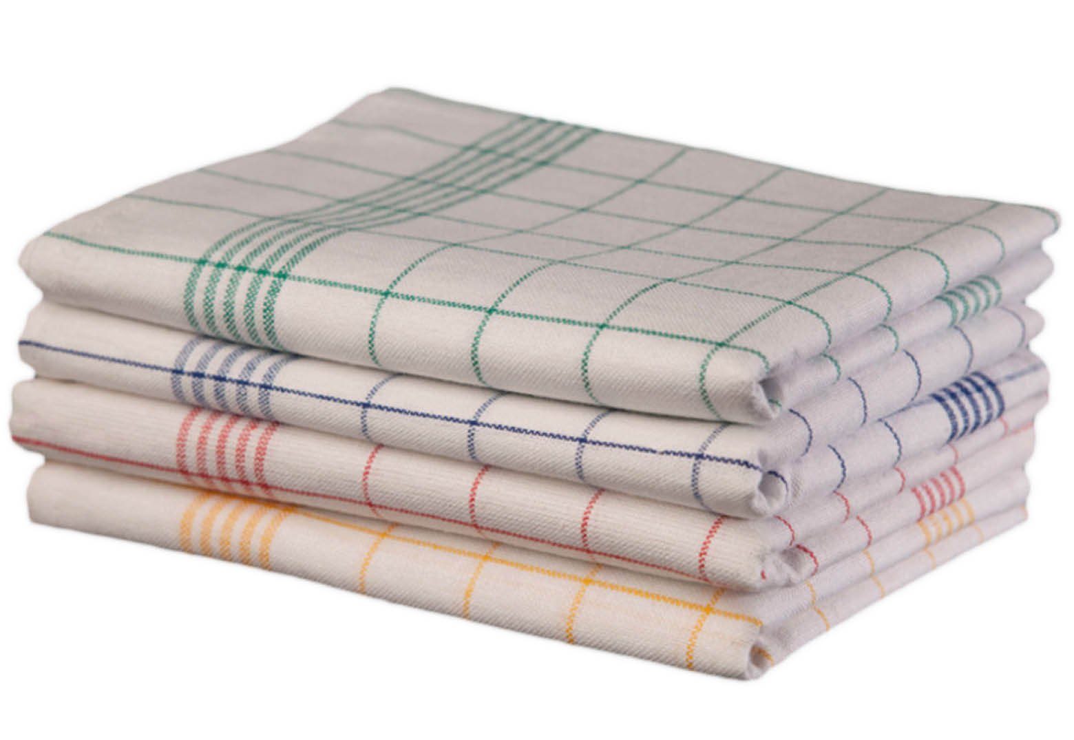Castejo Geschirrtuch 10er Set 55%/45% Halbleinen Geschirrtücher 50x70 cm oder 60x80 cm in verschiedenen Farben (1030/1029), oben und unten je einen Aufhänger