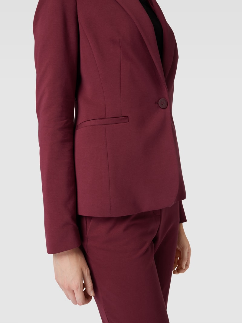 Blazer mit Reverskragen in bordeaux rot