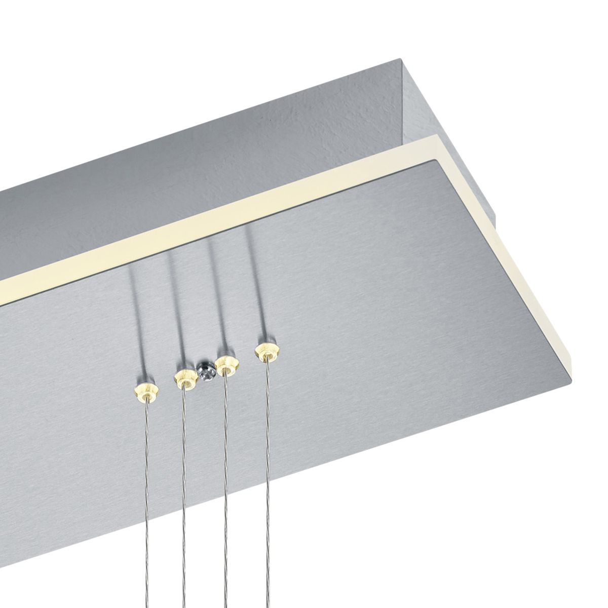 HELL 3-flg LED Pendelleuchte Sam Nickel