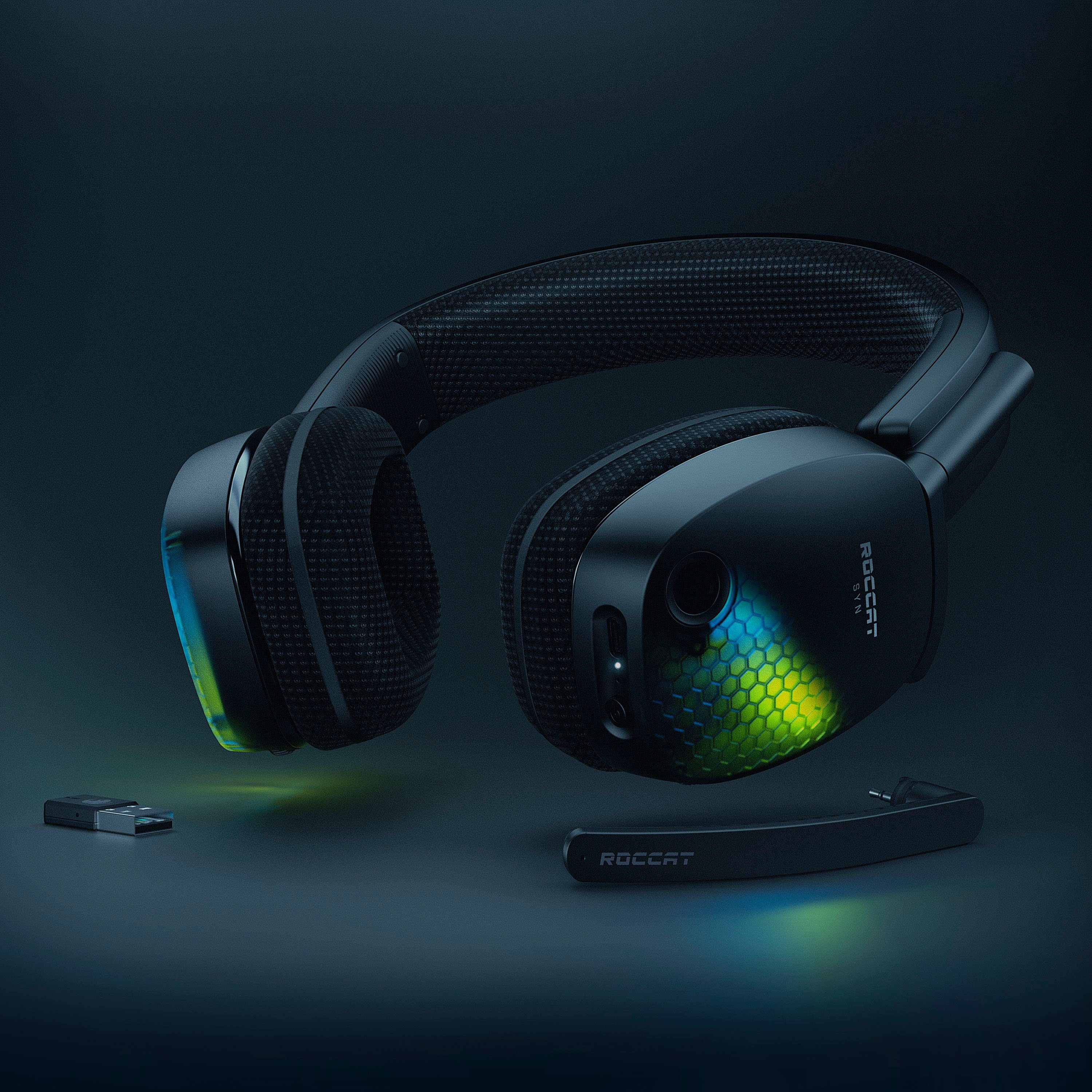 ROCCAT SYN Pro Air Gaming-Headset (Noise-Cancelling, WLAN (WiFi)
