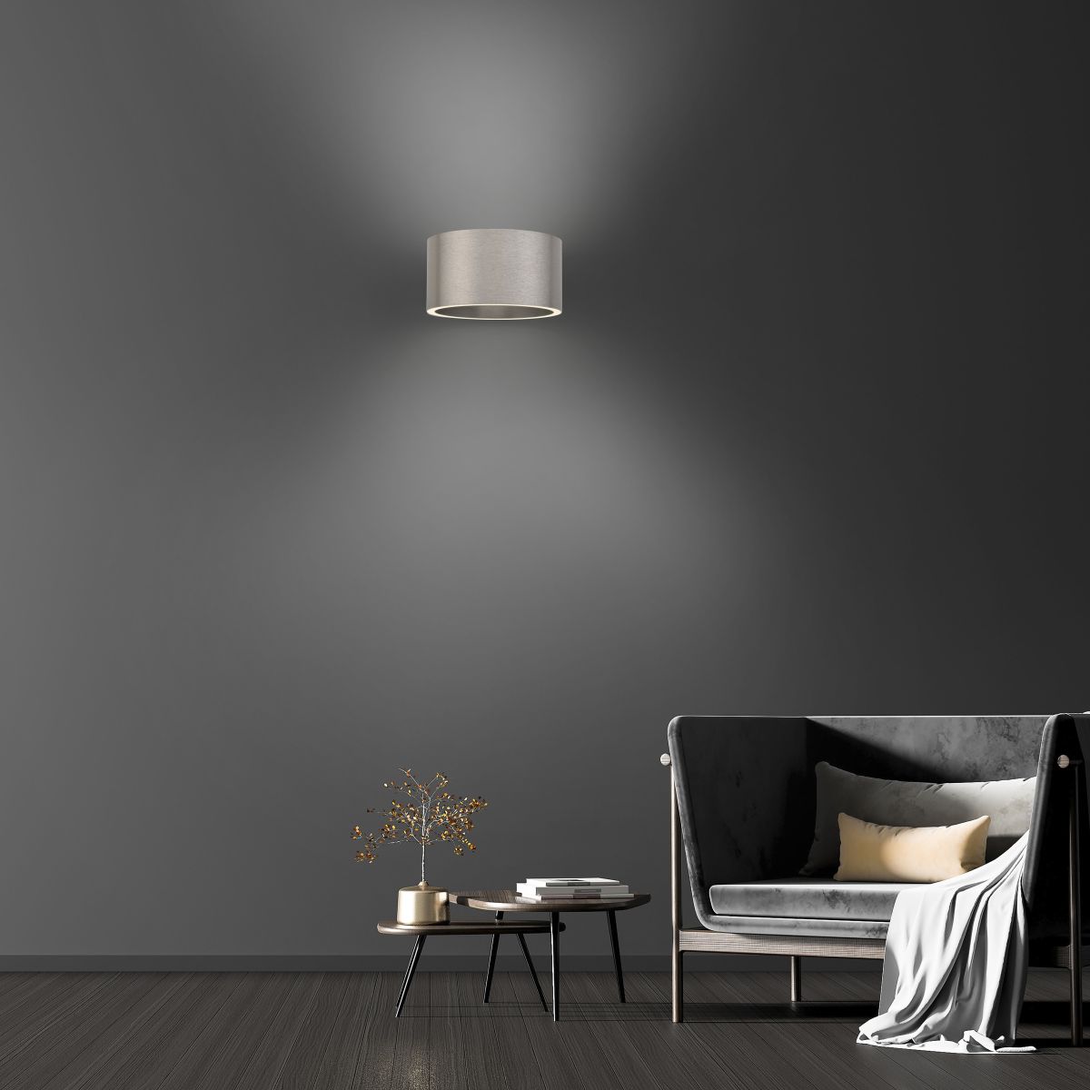 Paul Neuhaus LED Wandlampe Pure Clipse Aluminium