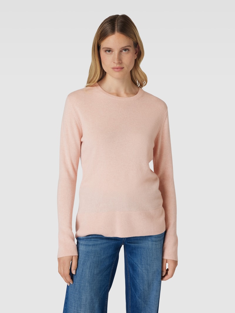 Strickpullover aus Kaschmir in rosa meliert