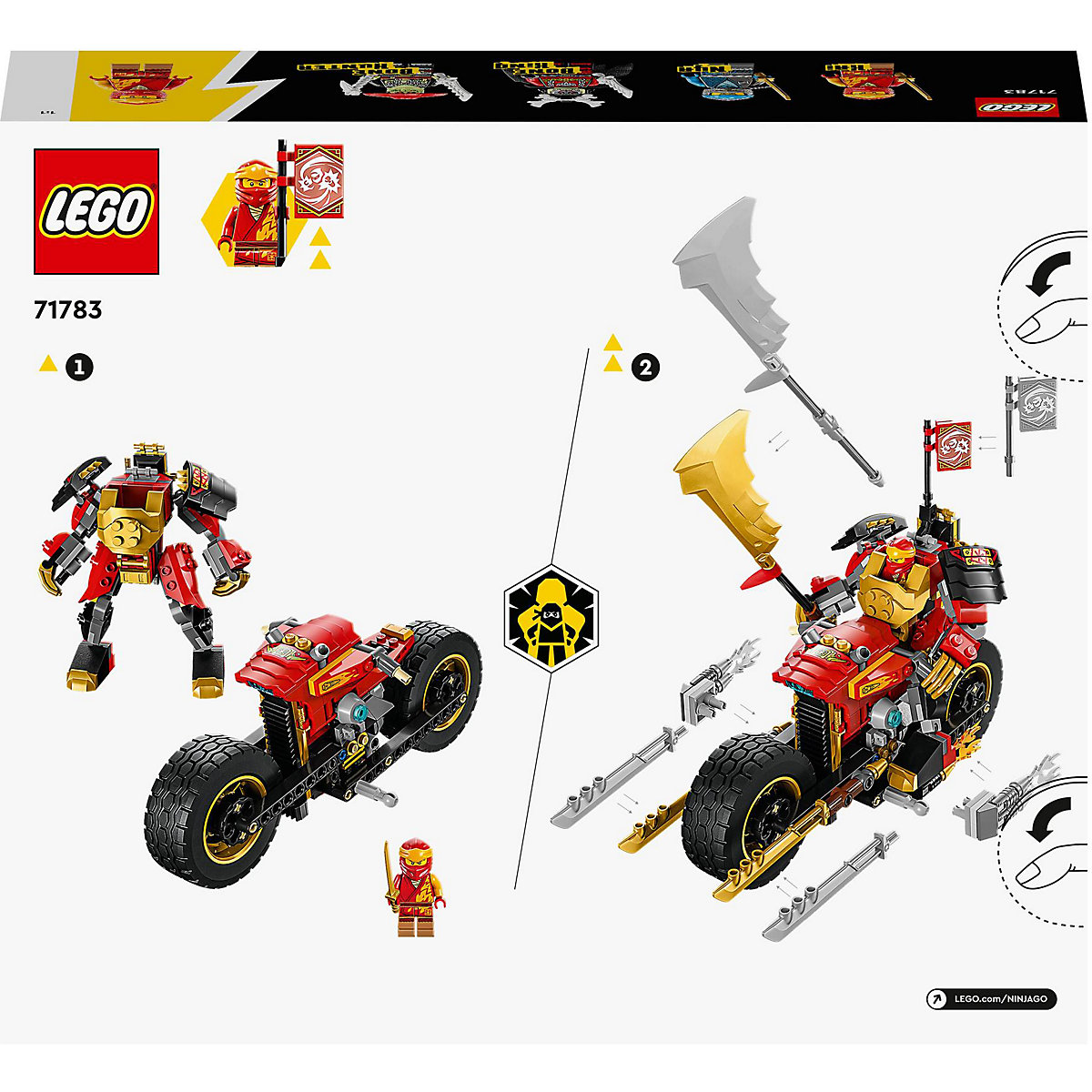 LEGO® Ninjago 71783 Kais Mech-Bike EVO