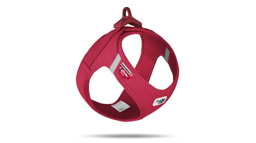 Curli Clasp Vest Geschirr Air-Mesh rot L