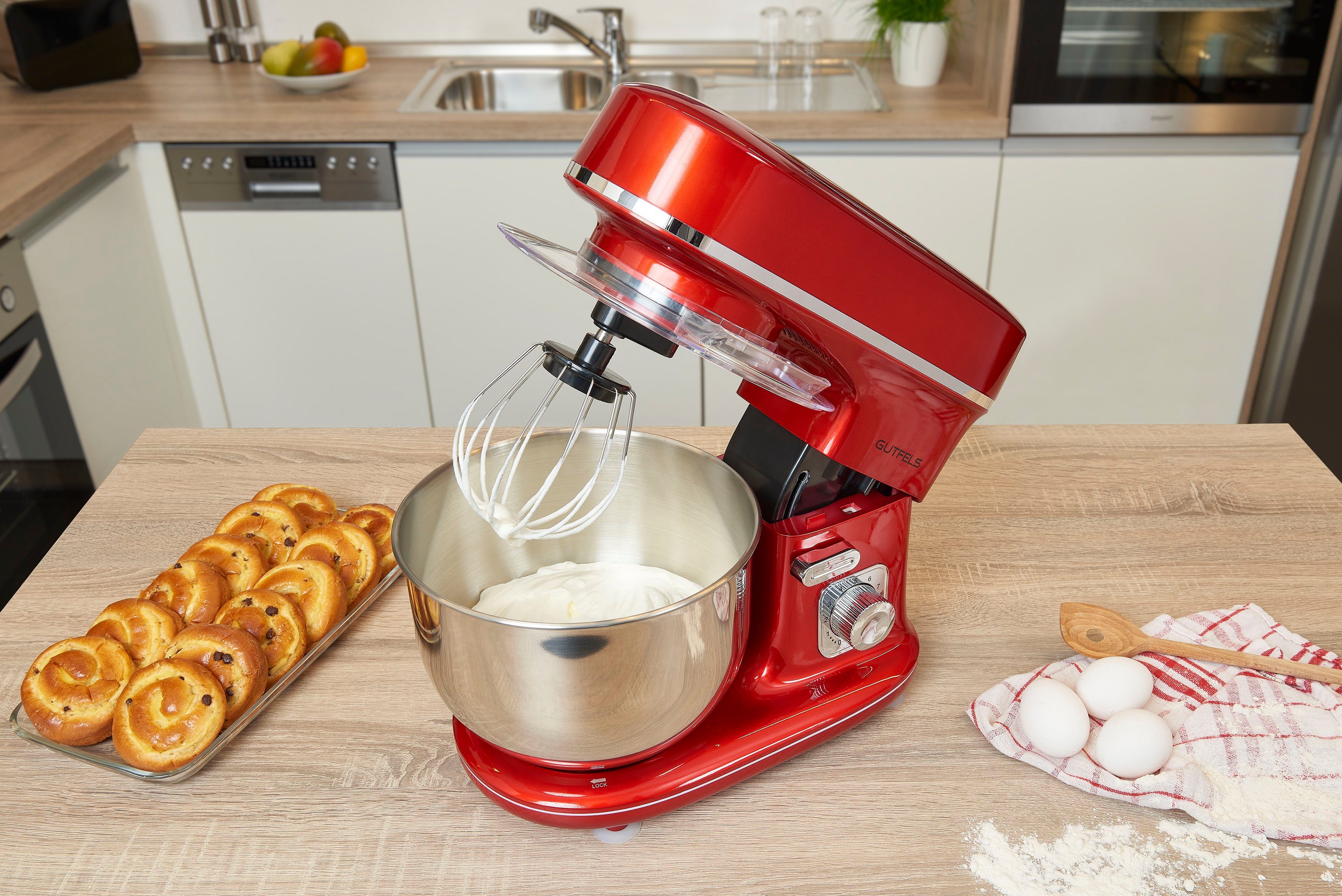 Gutfels Küchenmaschine KM 8102 roi, 1200 W, 5 l Schüssel