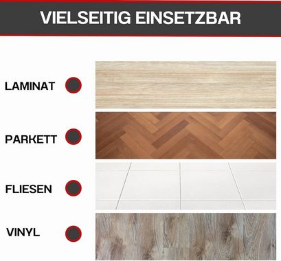 ToCi Filzgleiter Filzgleiter 8er Set Schwarz 200x150mm anpassbar für Möbel Bodenschutz