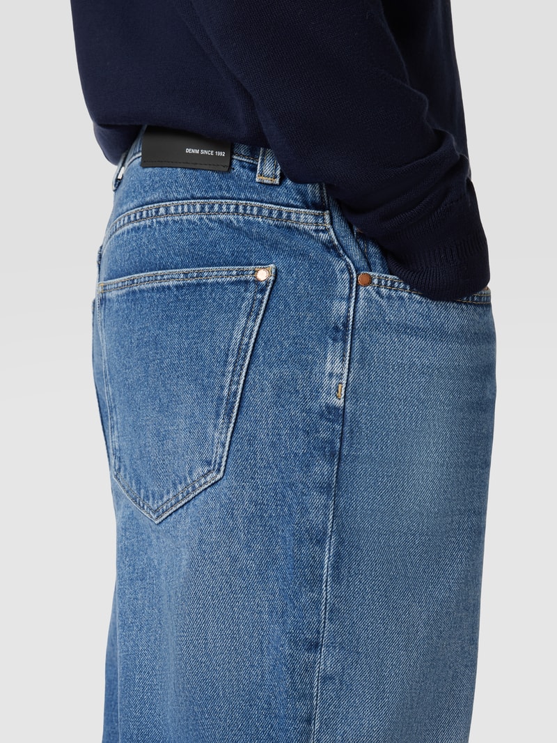 Baggy Fit Jeans mit Brand-Detail in blau