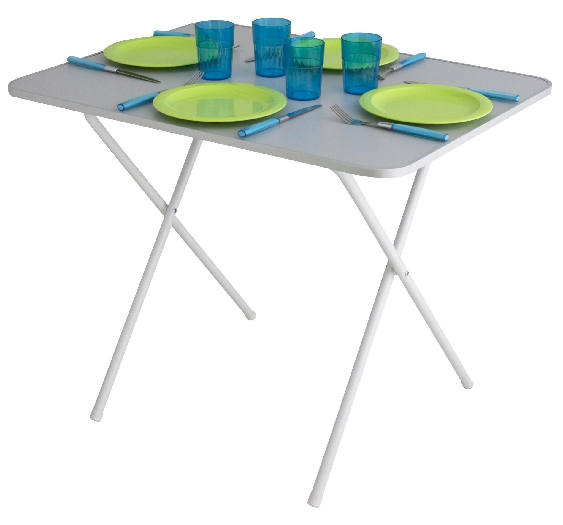 Eurotrail Orange M 80 x 60 cm Camping Tisch