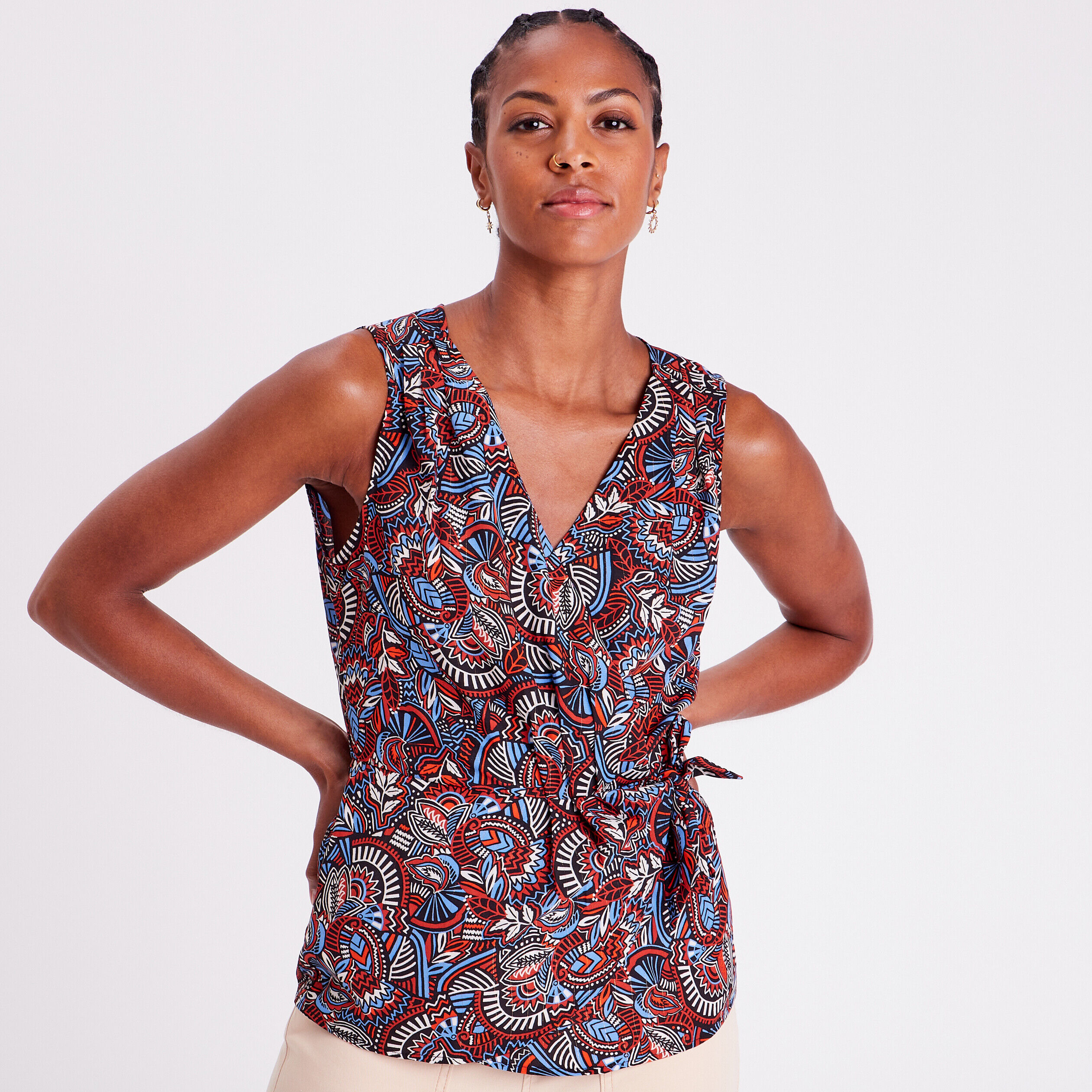 Blouse sans manches noir femme | Cache Cache