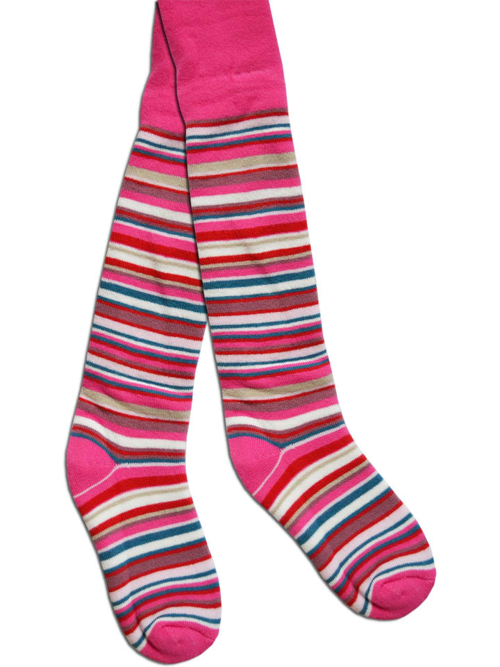 normani Baby Thermostrumpfhose -Ringelmuster in Pink günstig kaufen